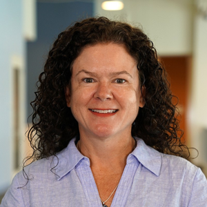 Headshot of Liz Carrasco, CTO of OverDrive, at OverDrive's headquarters in Cleveland, OH